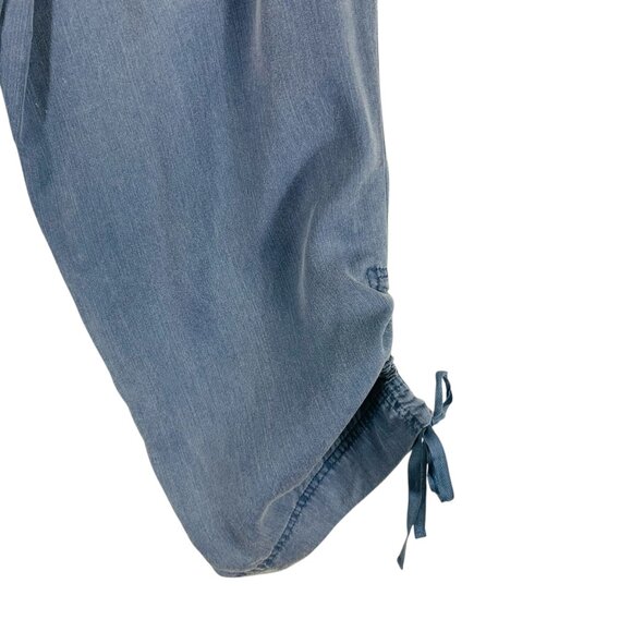 utility joggers travel pants loose fit pull on grey  cuffed sz 6 Jones New York - Picture 7 of 15